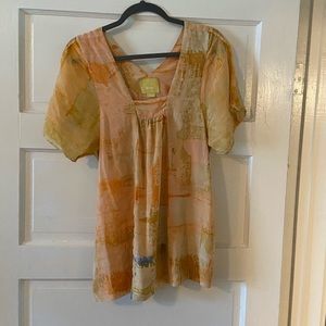 Maeve Silk multicolor top